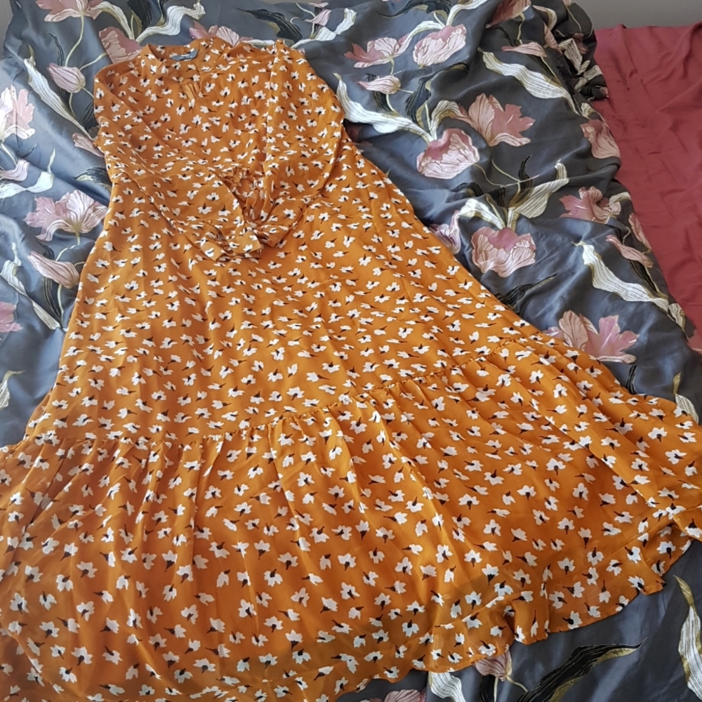 Max, US 6, Mustard, Drawstring, Dress